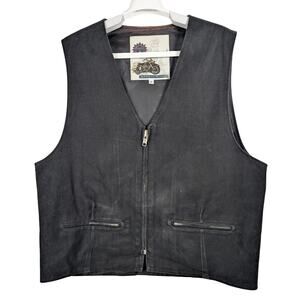 Vintage The Wild Ones Umen Black Biker Vest Men’s Size Medium M USED